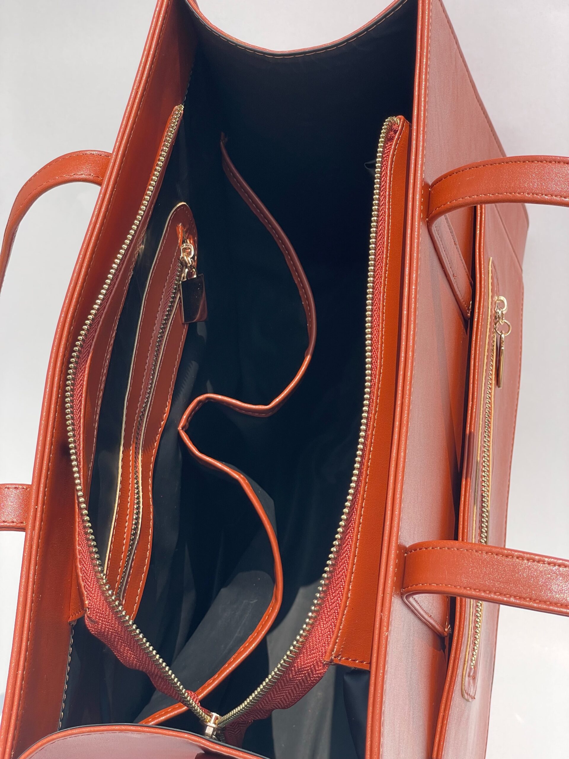 CITY GIRL MAXI TOTE (BURNT ORANGE COLOR) - Image 4