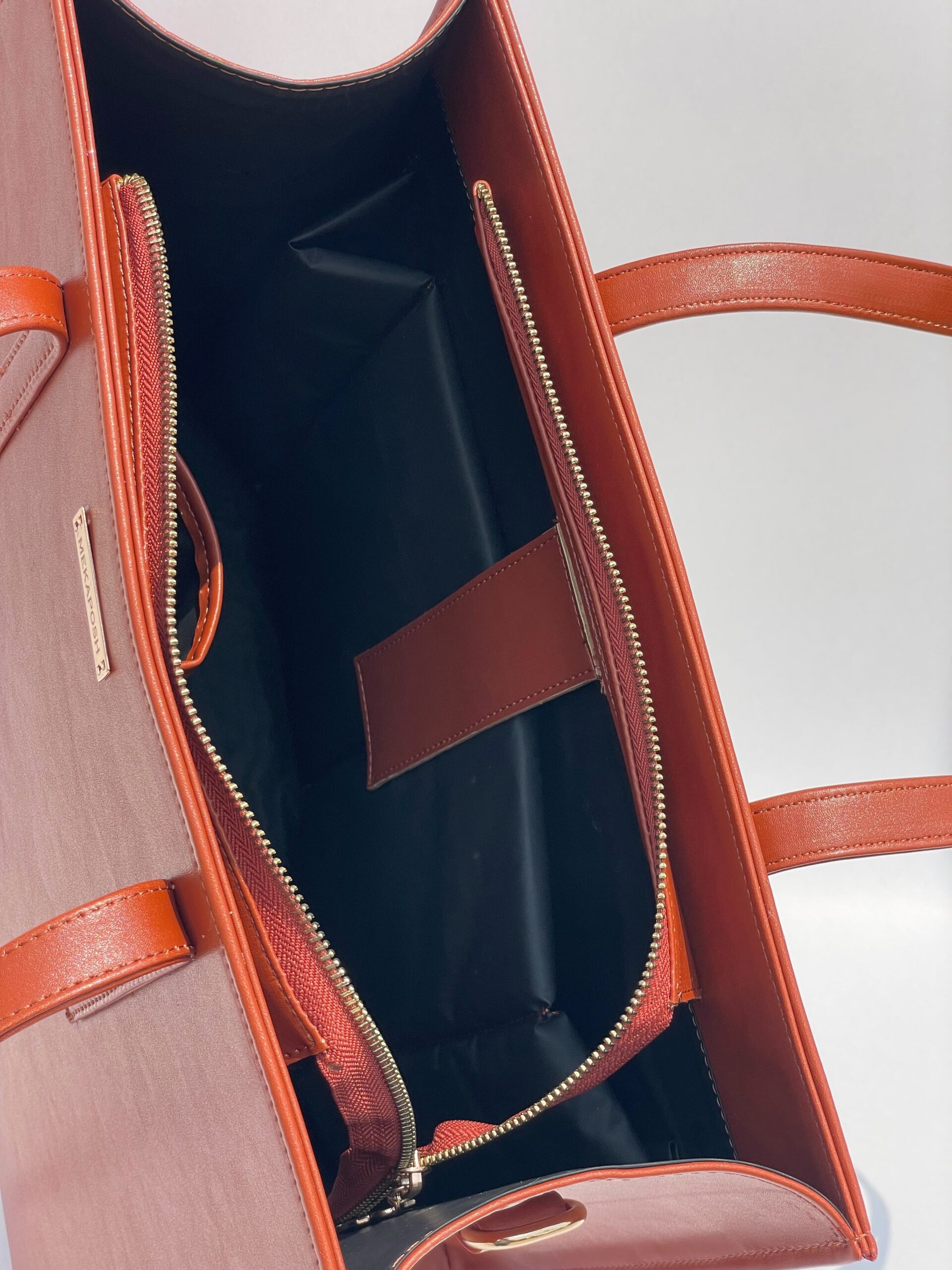 CITY GIRL MAXI TOTE (BURNT ORANGE COLOR) - Image 5