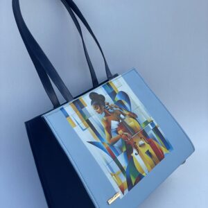KAYLA TOTE (BLUE COMBO 4)