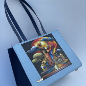 KAYLA TOTE (BLUE COMBO 3)